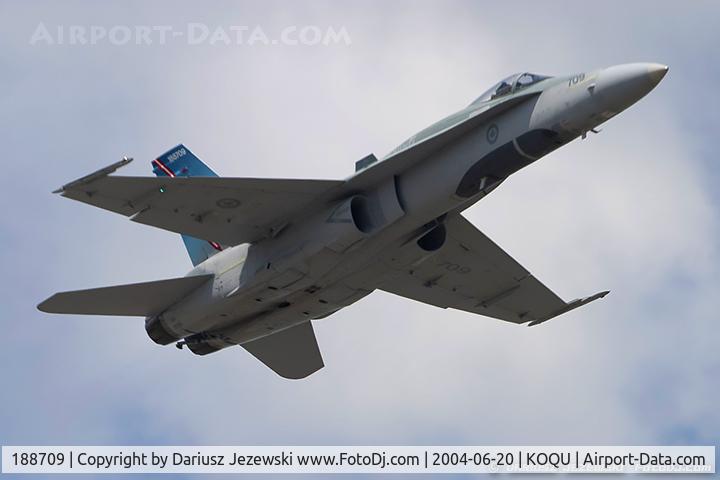 188709, McDonnell Douglas CF-188A Hornet C/N 0134/A101, CAF CF-188 Hornet 188709 from 425th TFS 'Alouette' 3rd Wing, CFB Bagotville, QC