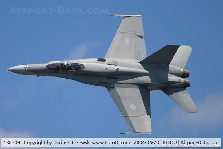 188709, McDonnell Douglas CF-188A Hornet C/N 0134/A101, CAF CF-188 Hornet 188709 from 425th TFS 'Alouette' 3rd Wing, CFB Bagotville, QC