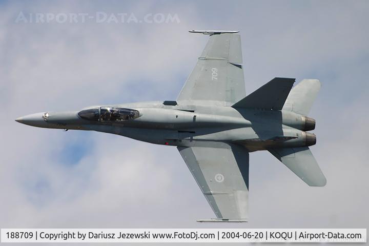 188709, McDonnell Douglas CF-188A Hornet C/N 0134/A101, CAF CF-188 Hornet 188709 from 425th TFS 'Alouette' 3rd Wing, CFB Bagotville, QC