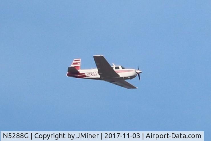 N5288G, Mooney M20J 201 C/N 24-1641, Flying over Elgin IL.