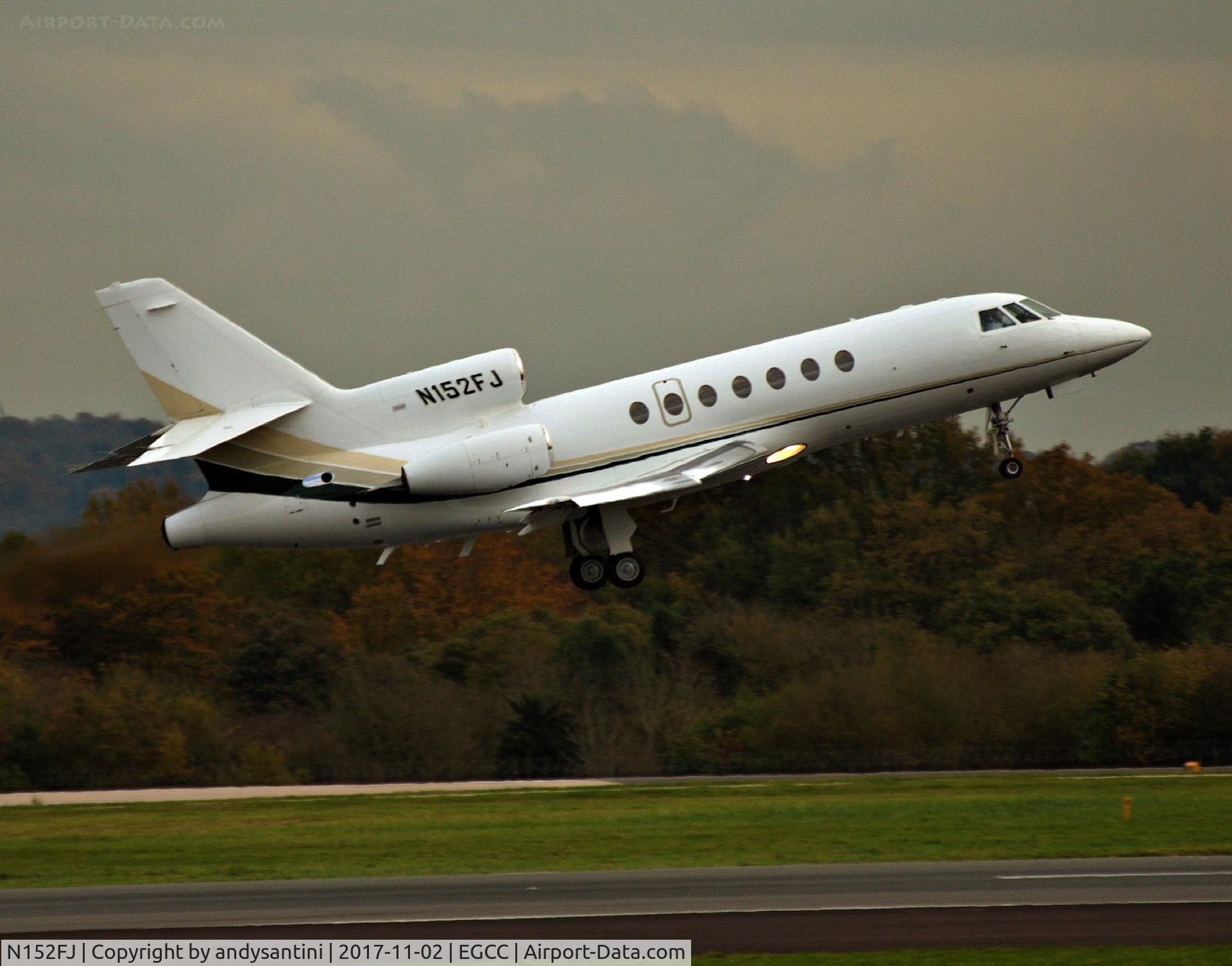 N152FJ, 1984 Dassault Falcon 50 C/N 152, just taken off based [KSNA/SNA]