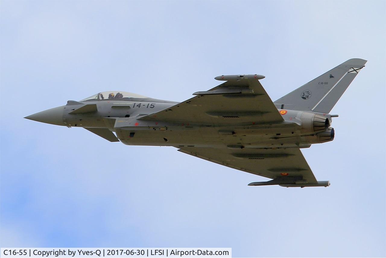C16-55, Eurofighter EF-2000 Typhoon S C/N SS037, Eurofighter EF-2000 Typhoon S, On display, St Dizier-Robinson Air Base 113 (LFSI) Open day 2017