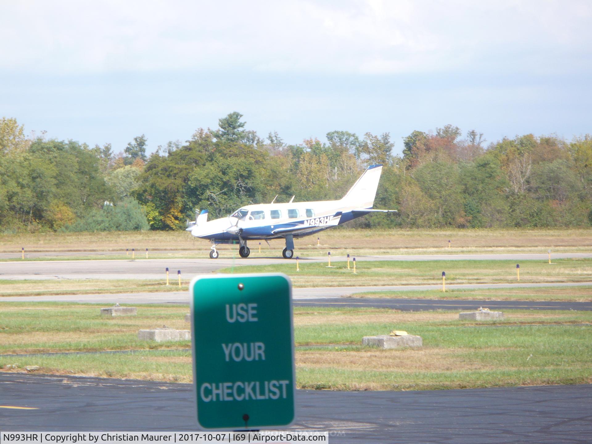 N993HR, 1978 Piper PA-31-325 Navajo C/R C/N 31-7812105, Piper PA-31-325