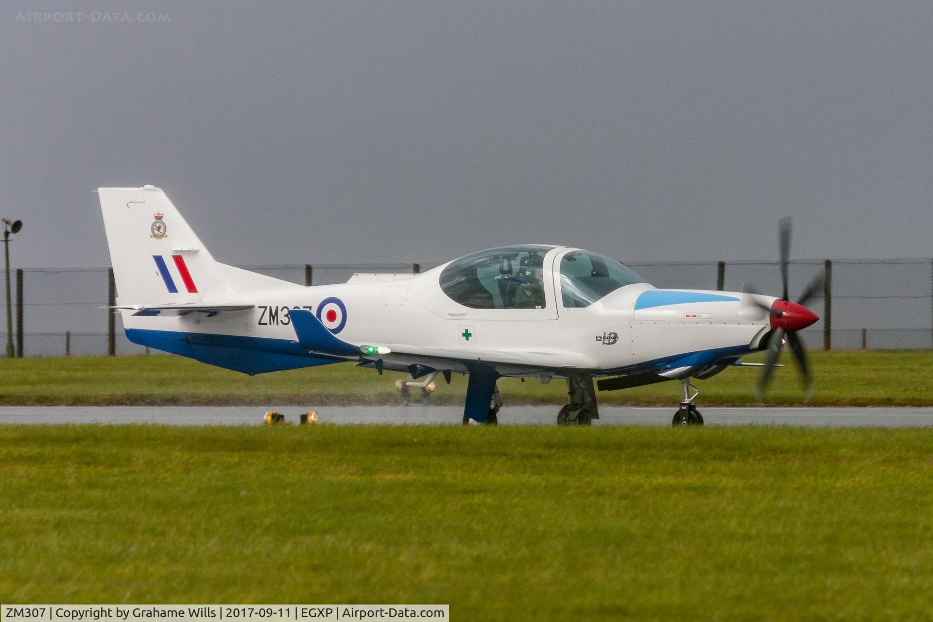 ZM307, 2017 Grob G-120TP-A Prefect T.1 C/N 11122, Grob G120TP-A Prefect T1 ZM307 3 FTS RAF, Scampton 11/9/17