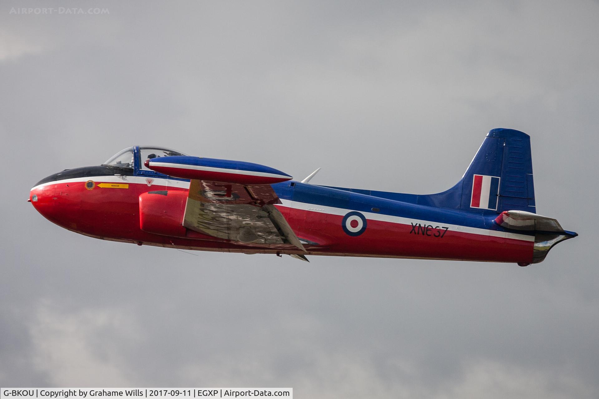 G-BKOU, 1961 Hunting P-84 Jet Provost T.3 C/N PAC/W/13901, Jet Provost T3 XN637 (G-BKOU), Scampton 11/9/17