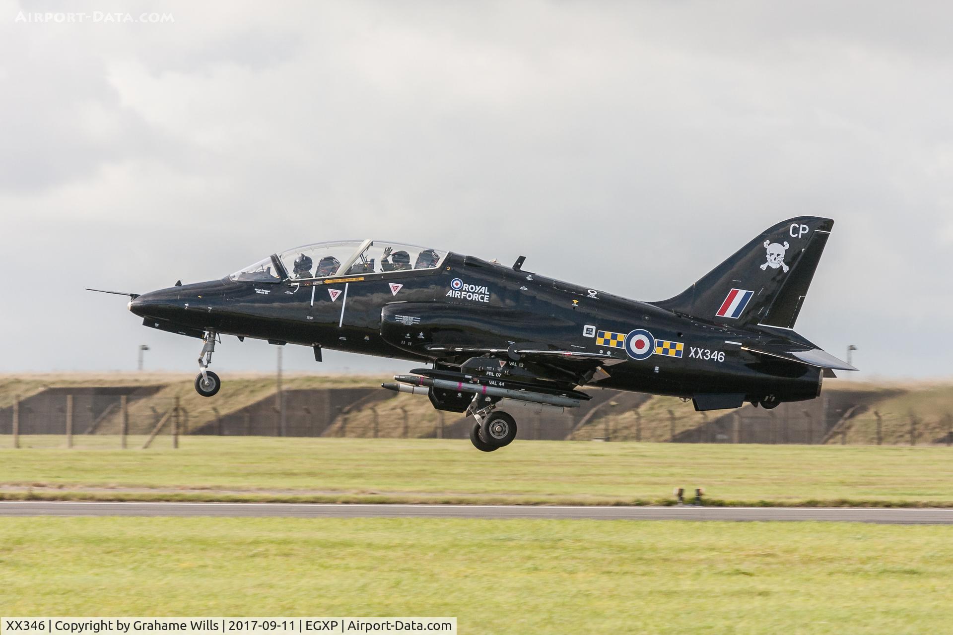 XX346, 1981 Hawker Siddeley Hawk T.1A C/N 195/312170, HS Hawk T1A XX346/CP 100 Sqd, Scampton 11/9/17