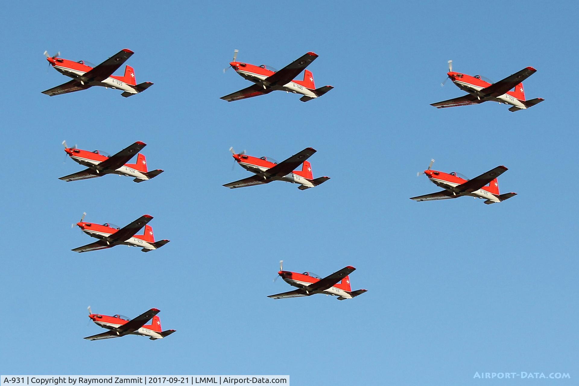 A-931, 1983 Pilatus PC-7 Turbo Trainer C/N 339, Pilatus PC-9s  Swiss Air Force Aerobatic Team