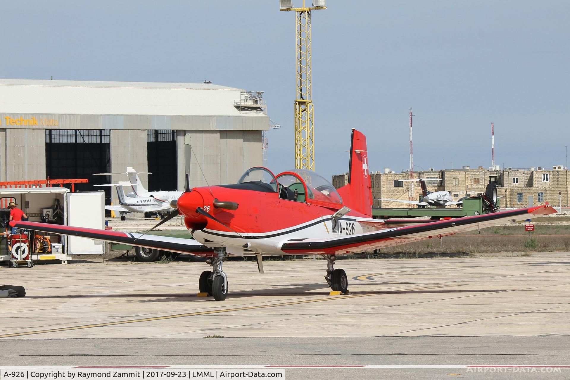 A-926, 1983 Pilatus PC-7 Turbo Trainer C/N 334, Pilatus PC-7 A-926 Swiss Air Force