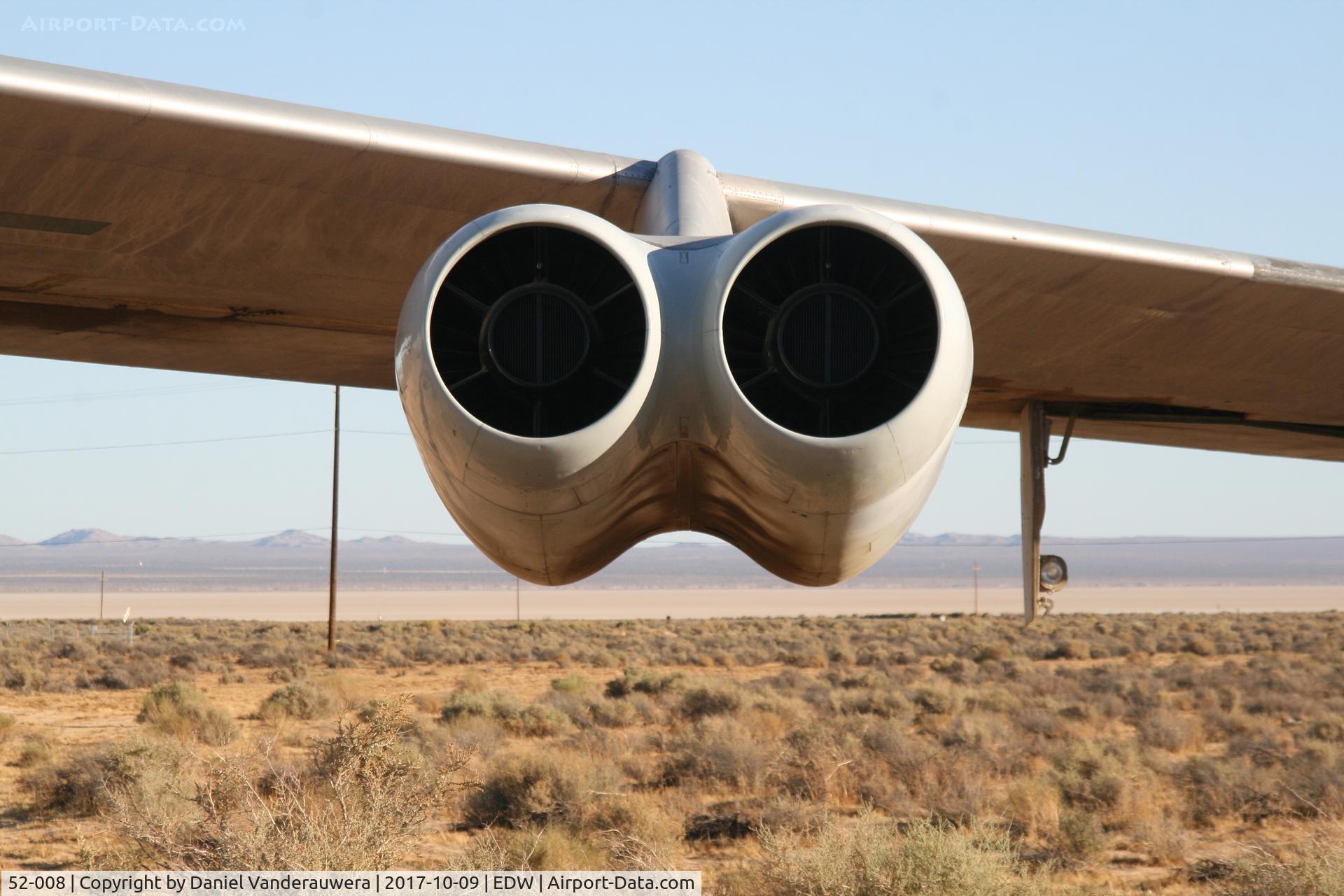 52-008, 1952 Boeing NB-52B-BO (RB-52B-10-BO) Stratofortress C/N 16498, Welcome to Edwards AFB - California