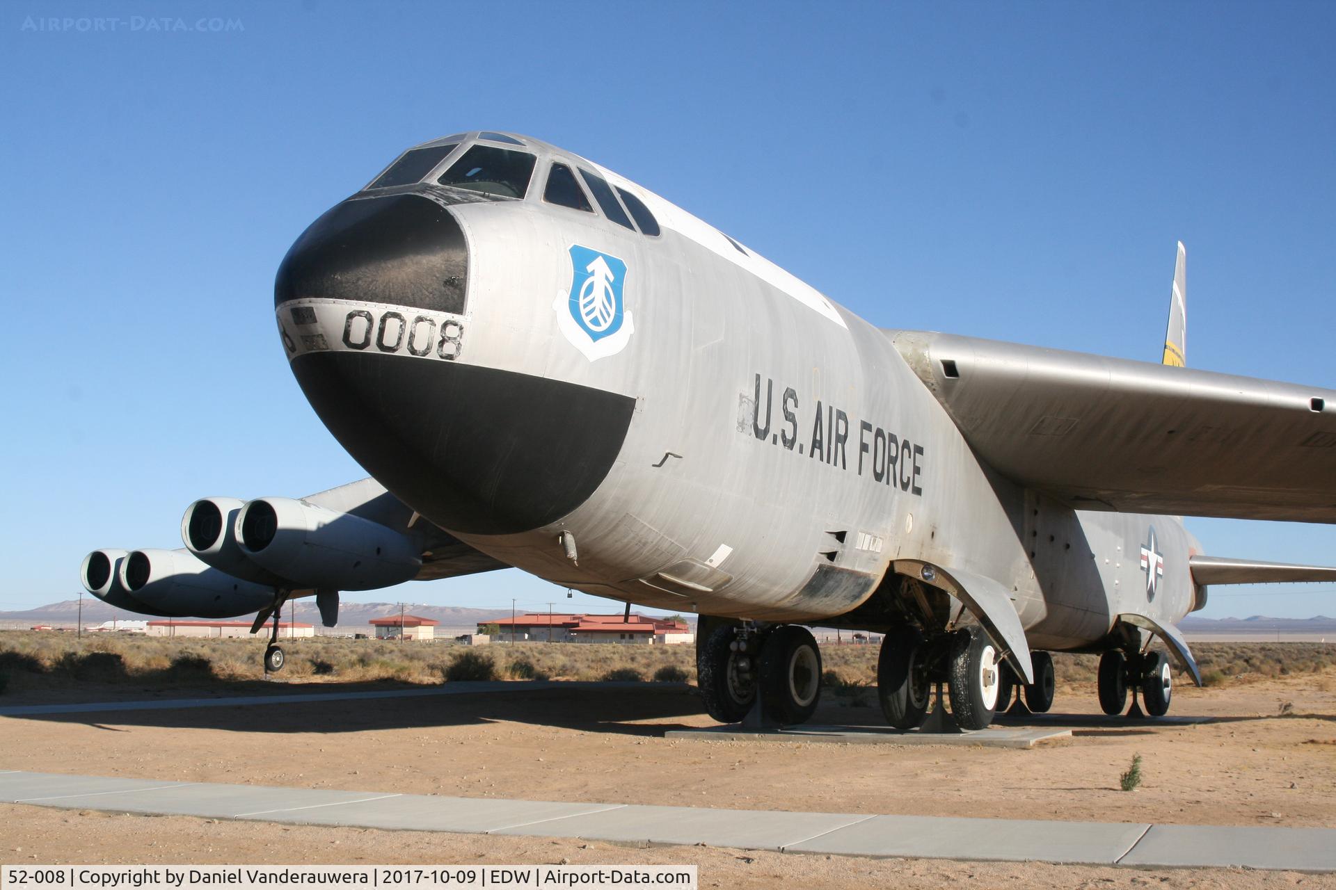 52-008, 1952 Boeing NB-52B-BO (RB-52B-10-BO) Stratofortress C/N 16498, Welcome to Edwards AFB - California