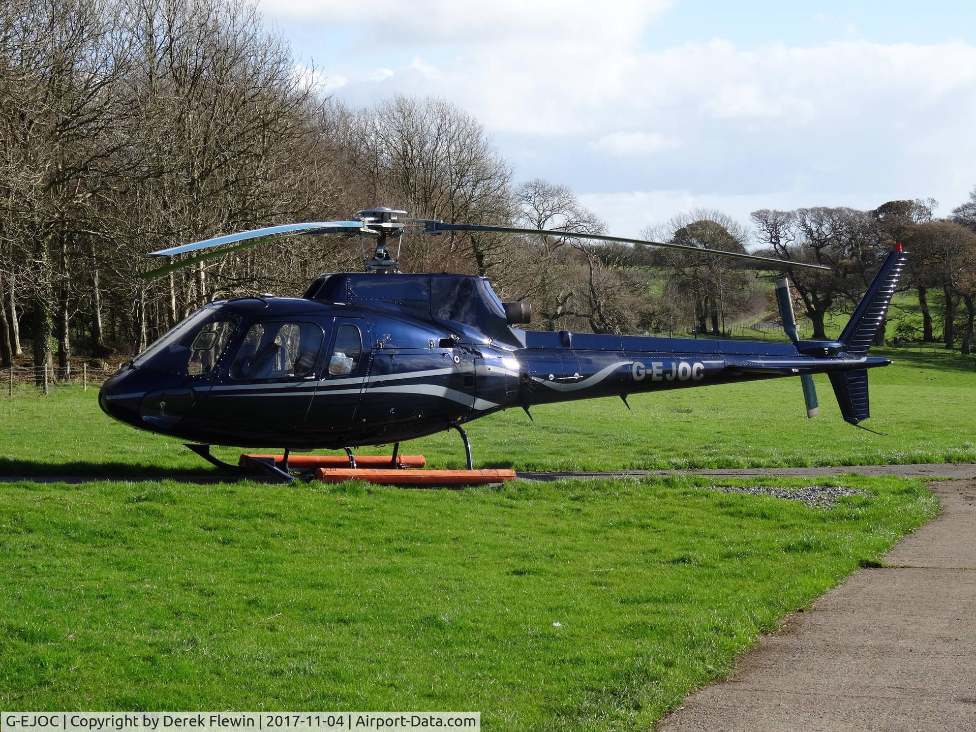 G-EJOC, 1981 Aerospatiale AS-350B Ecureuil C/N 1465, Ecureuil, local resident seen parked up overlooking Oxwich Bay.