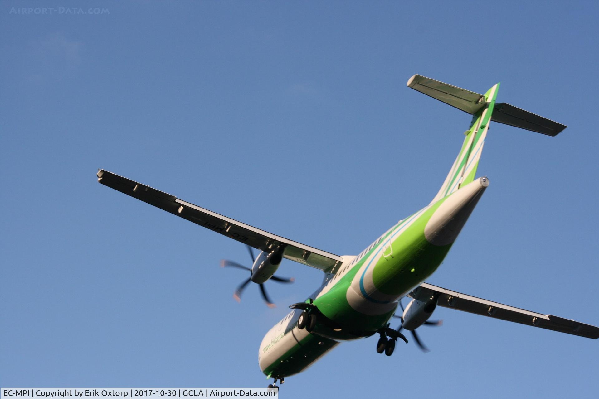 EC-MPI, 2017 ATR 72-600 (72-212A) C/N 1396, EC-MPI landing in SPC