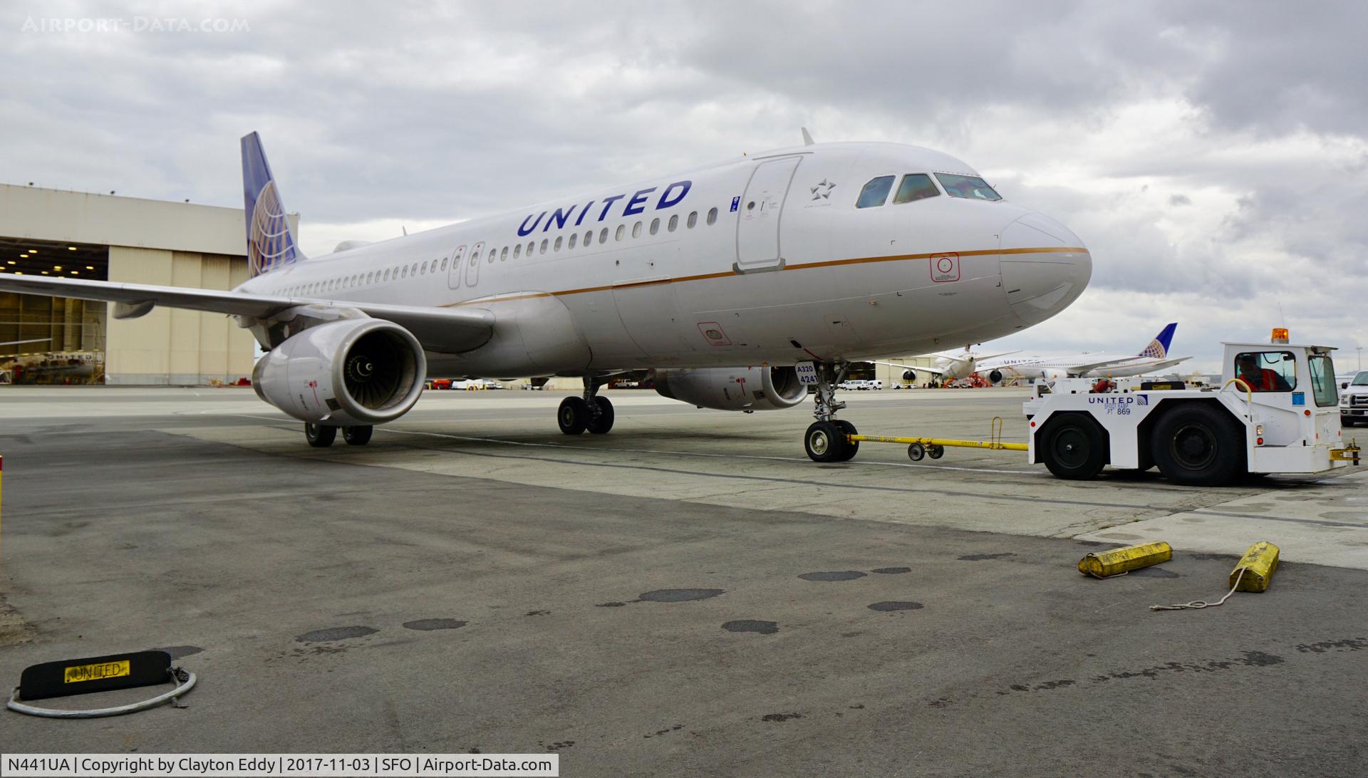 N441UA, 1997 Airbus A320-232 C/N 751, SFO 2017.