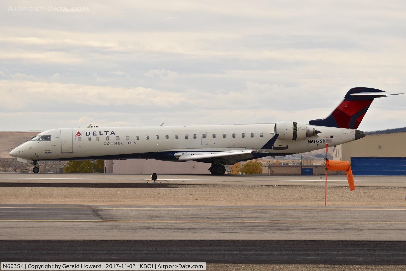 N603SK, 2006 Bombardier CRJ-702 (CL-600-2C10) Regional Jet C/N 10248, Landing roll out on RWY 10L.