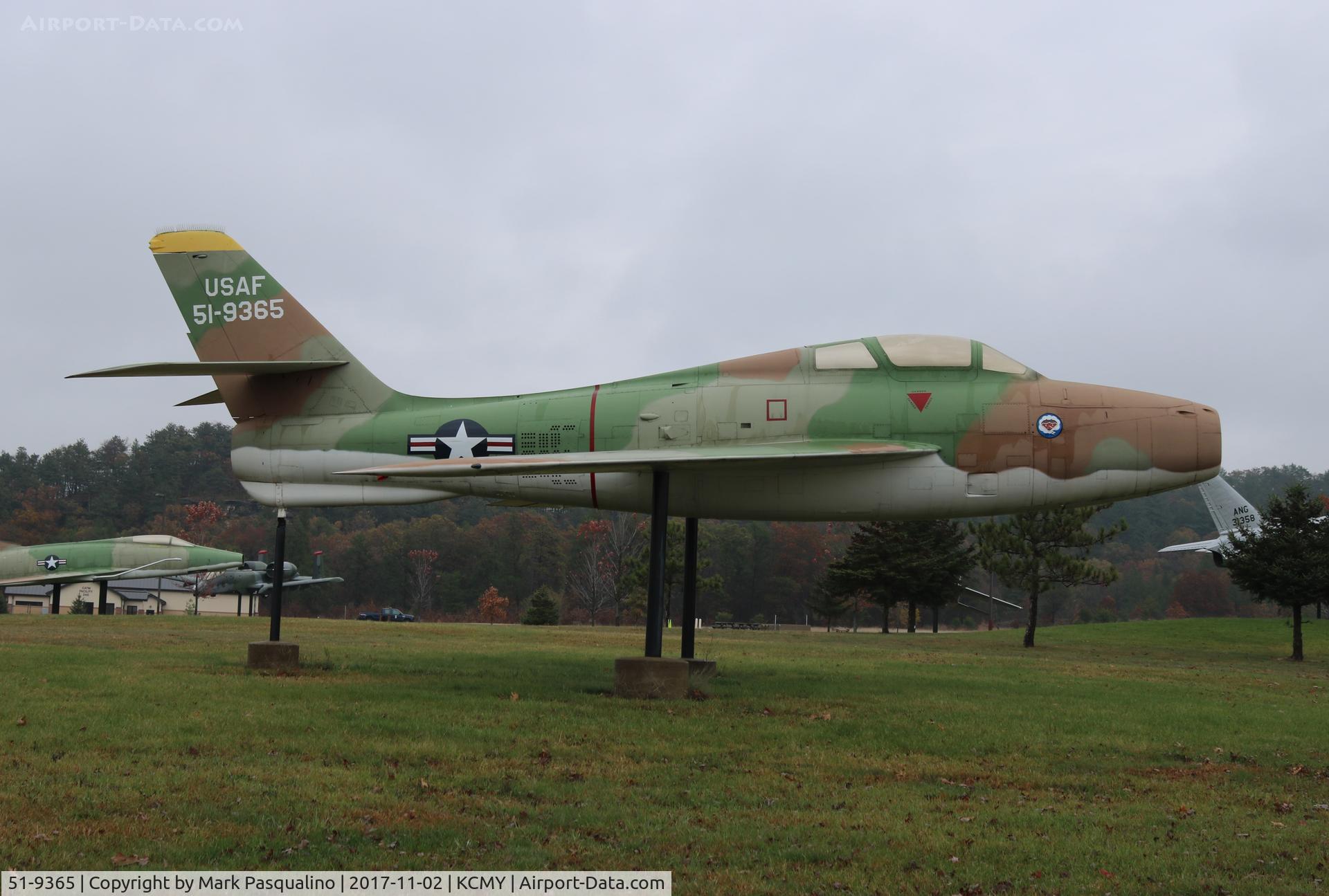 51-9365, 1951 General Motors F-84F-25-GK C/N 0000, General Motors F-84F