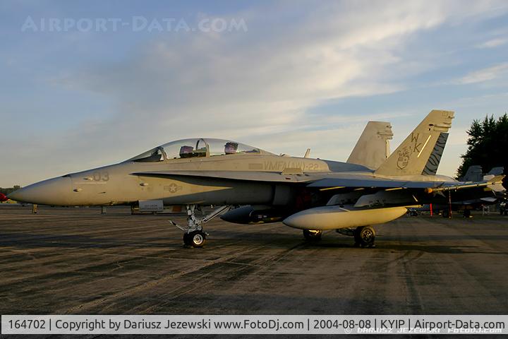 164702, McDonnell Douglas F/A-18D Hornet C/N 1141, F/A-18D Hornet 164702 WK-03 from VMFA(AW)-224 