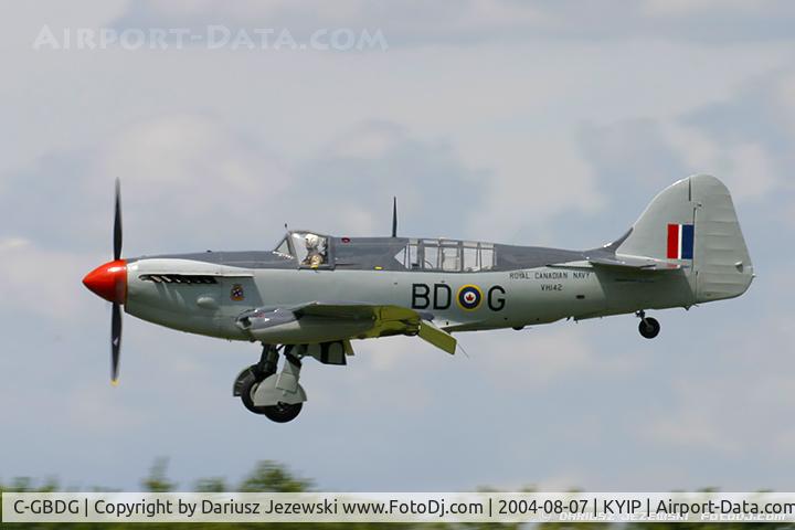 C-GBDG, 1951 Fairey Firefly AS.6 C/N F.8755, Fairey Firefly AS.6  C/N F.8755, C-GBDG