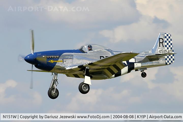 N151W, 1945 North American F-51D Mustang C/N 124-48293, North American F-51D Mustang 