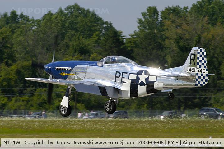 N151W, 1945 North American F-51D Mustang C/N 124-48293, North American F-51D Mustang 