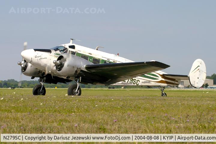N279SC, 1955 Beech E18S C/N BA-74, Beech E18S 