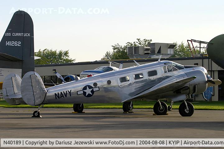 N40189, 1943 Beech RC-45J Expeditor C/N 5523, Beech RC-45J Expeditor  C/N 51218, N40189