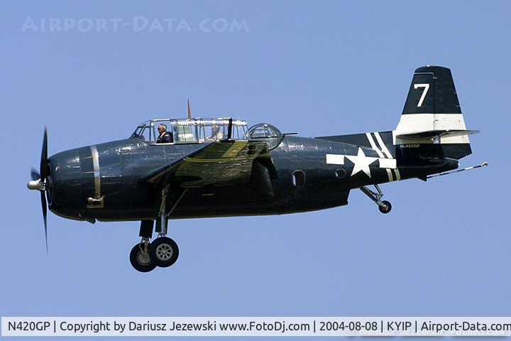 N420GP, 1944 Grumman TBM-3 Avenger C/N 53420, Grumman TBM-3 Avenger  C/N 53420, NL420GP