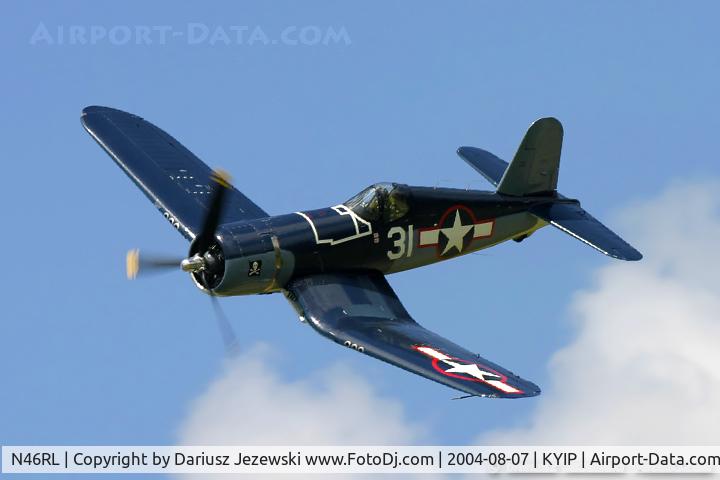 N46RL, 1945 Goodyear FG-1D Corsair C/N Not found (92508/N46RL), Goodyear FG-1D Corsair  C/N 92508, N46RL