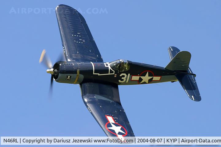N46RL, 1945 Goodyear FG-1D Corsair C/N Not found (92508/N46RL), Goodyear FG-1D Corsair  C/N 92508, N46RL