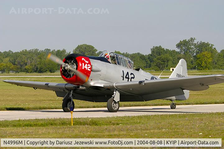 N4996M, 1944 North American AT-6D C/N 42-86142A, North American AT-6D Texan  