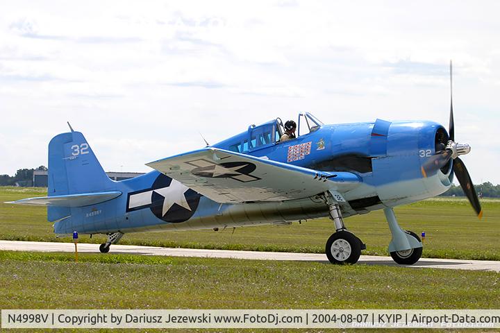 N4998V, Grumman F6F-5 Hellcat C/N A-11956 (USN94204), Grumman F6F-5 Hellcat  C/N A-11956 (USN94204), N4998V