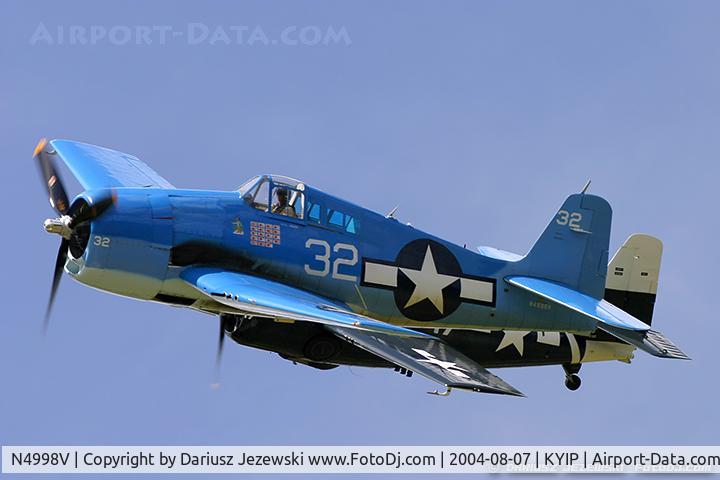 N4998V, Grumman F6F-5 Hellcat C/N A-11956 (USN94204), Grumman F6F-5 Hellcat  C/N A-11956 (USN94204), N4998V