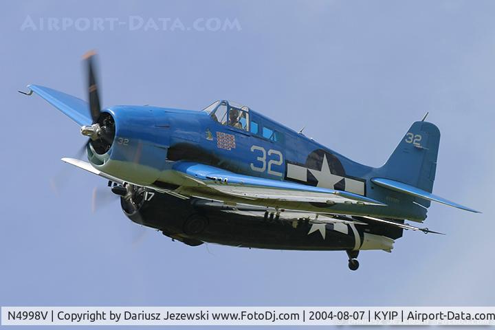 N4998V, Grumman F6F-5 Hellcat C/N A-11956 (USN94204), Grumman F6F-5 Hellcat  C/N A-11956 (USN94204), N4998V