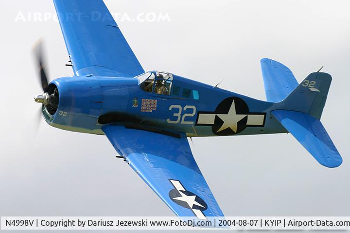 N4998V, Grumman F6F-5 Hellcat C/N A-11956 (USN94204), Grumman F6F-5 Hellcat  C/N A-11956 (USN94204), N4998V