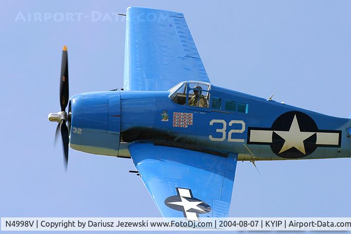 N4998V, Grumman F6F-5 Hellcat C/N A-11956 (USN94204), Grumman F6F-5 Hellcat  C/N A-11956 (USN94204), N4998V