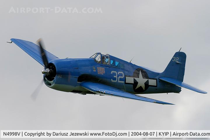 N4998V, Grumman F6F-5 Hellcat C/N A-11956 (USN94204), Grumman F6F-5 Hellcat  C/N A-11956 (USN94204), N4998V