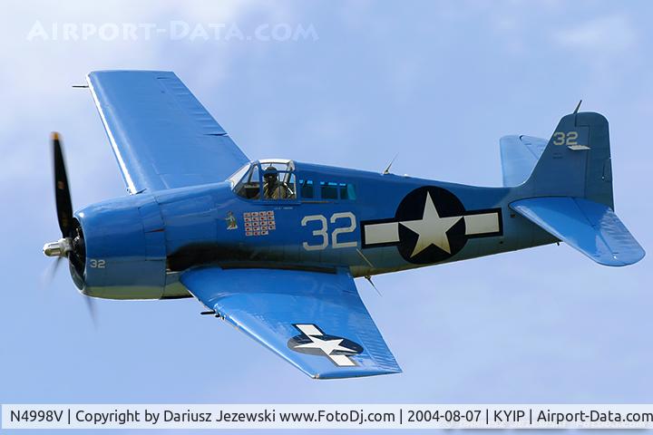 N4998V, Grumman F6F-5 Hellcat C/N A-11956 (USN94204), Grumman F6F-5 Hellcat  C/N A-11956 (USN94204), N4998V