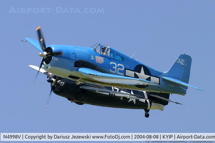 N4998V, Grumman F6F-5 Hellcat C/N A-11956 (USN94204), Grumman F6F-5 Hellcat  C/N A-11956 (USN94204), N4998V