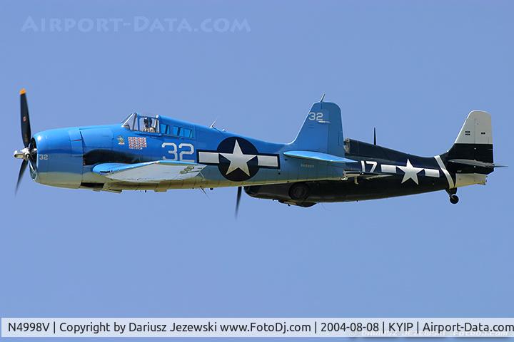 N4998V, Grumman F6F-5 Hellcat C/N A-11956 (USN94204), Grumman F6F-5 Hellcat  C/N A-11956 (USN94204), N4998V