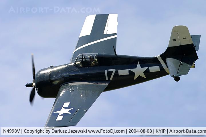 N4998V, Grumman F6F-5 Hellcat C/N A-11956 (USN94204), Grumman F6F-5 Hellcat  C/N A-11956 (USN94204), N4998V