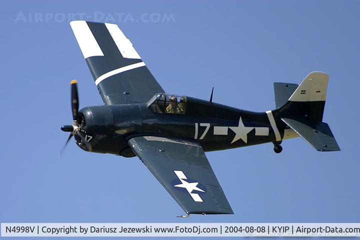 N4998V, Grumman F6F-5 Hellcat C/N A-11956 (USN94204), Grumman F6F-5 Hellcat  C/N A-11956 (USN94204), N4998V