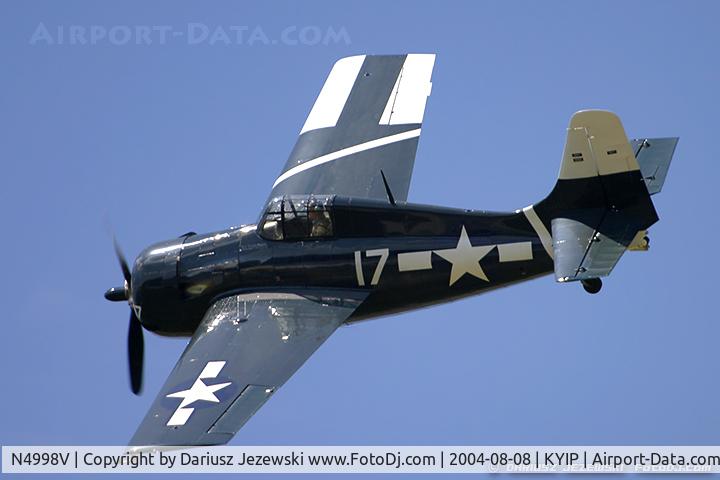 N4998V, Grumman F6F-5 Hellcat C/N A-11956 (USN94204), Grumman F6F-5 Hellcat  C/N A-11956 (USN94204), N4998V