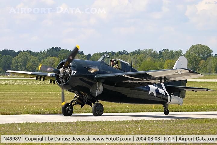 N4998V, Grumman F6F-5 Hellcat C/N A-11956 (USN94204), Grumman F6F-5 Hellcat  C/N A-11956 (USN94204), N4998V