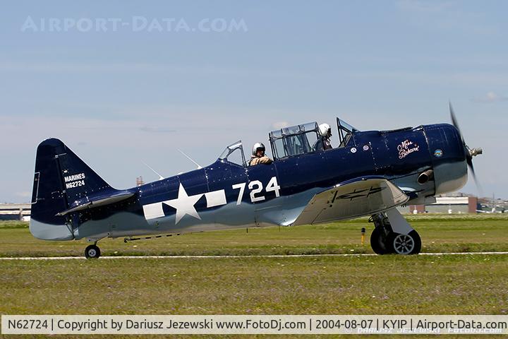 N62724, 1958 North American SNJ-5 Texan C/N 43724, North American SNJ-5 Texan C/N 43724, N62724