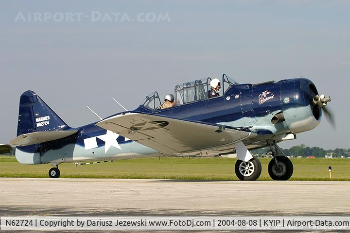 N62724, 1958 North American SNJ-5 Texan C/N 43724, North American SNJ-5 Texan  
