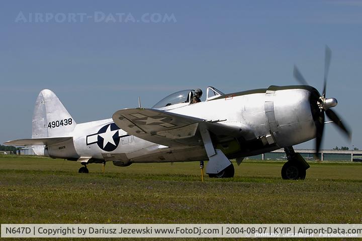 N647D, 1944 Republic P-47D Thunderbolt C/N 8955583, Republic P-47D Thunderbolt 