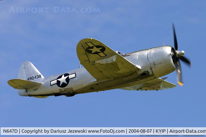 N647D, 1944 Republic P-47D Thunderbolt C/N 8955583, Republic P-47D Thunderbolt 