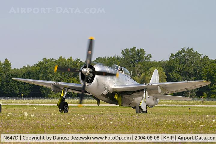 N647D, 1944 Republic P-47D Thunderbolt C/N 8955583, Republic P-47D Thunderbolt 