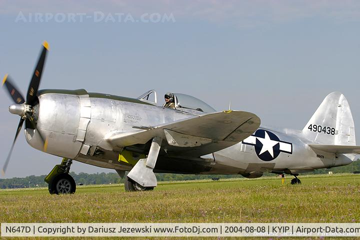 N647D, 1944 Republic P-47D Thunderbolt C/N 8955583, Republic P-47D Thunderbolt 