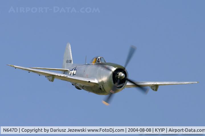 N647D, 1944 Republic P-47D Thunderbolt C/N 8955583, Republic P-47D Thunderbolt 