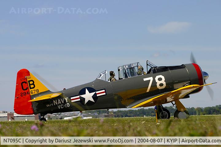 N7095C, North American AT-6D Texan C/N 42-84678, North American AT-6D Texan 